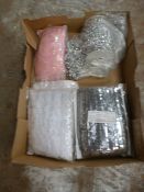 Five Rolls of Decorative Lace Ribbon, Sequin Ribbo