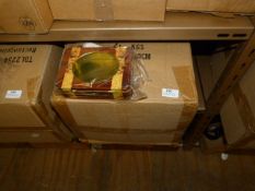 Box of 32 Decorative Rectangular Tins with Windows