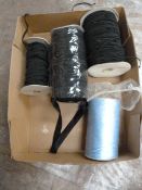 Four Rolls of Elastic Ribbon etc.