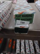 *Box of 5 250mm Flat Warding Bastard Files and a B