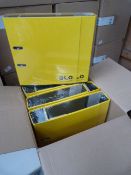 Four Packs of Three Lever Arch Folders (Lemon)