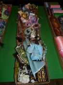 Three Trays of Assorted Hair Combs, Bracelets and