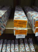 *Two Boxes of Ten 250mm Square Smooth Files