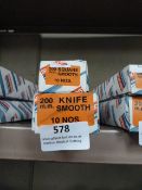 *Box of 10 200mm Square Smooth Files and a Box of