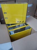 Four Packs of Three Lever Arch Folders (Lemon)