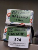 *Two Boxes of 10 250mm Square Bastard Files