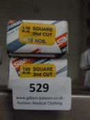 *Two Boxes of 10 100mm Second Cut Files