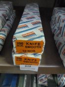 *Two Boxes of 10 200mm Knife Smooth Files
