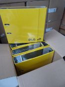 Four Packs of Three Lever Arch Folders (Lemon)