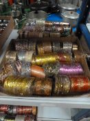 Two Boxes of Asian Style Costume Jewelry Bracelets