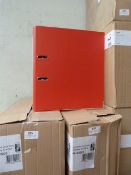 Three Boxes Containing Ten Lever Arch Files (Red)