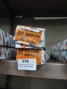 *Box of 10 250mm Three Square Smooth Files and a B