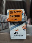 *Box of 5 300mm Round Smooth Files and a Box of 5