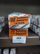 *Box of 10 250mm Flat Warding Smooth Files and a B