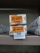 *Two Boxes of 10 250mm Half Round Smooth Files