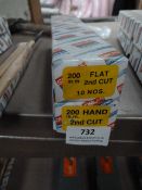 *Two Boxes of 10 250mm Knife Second Cut Files