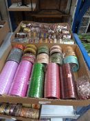 Two Boxes of Asian Style Costume Jewelry Bracelets