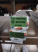 *Two Boxes of 10 250mm Flat Warding Bastard Files