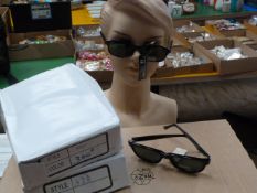 Sixty Pairs of Black Fashion Sunglasses