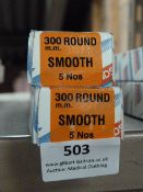 *Two Boxes of 5 300mm Round Smooth Files