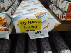 *Box of 10 250mm Second Cut Files