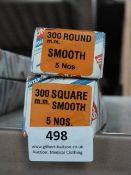 *Box of 5 300mm Round Smooth Files and a Box of 5