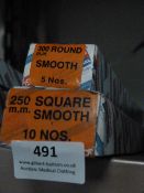 *Box of 5 300mm Round Smooth Files and a Box of 10