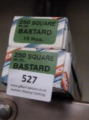 *Two Boxes of 10 250mm Square Bastard Files