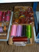 Two Boxes of Asian Style Costume Jewelry Bracelets