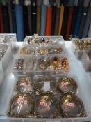 Four Trays of Asian Style Costume Jewellery Bracel