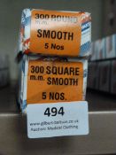 *Box of 5 300mm Round Smooth Files and a Box of 5