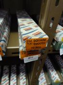 *Two Boxes of Ten 250mm Square Smooth Files