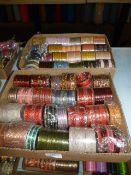 Two Boxes of Asian Style Costume Jewelry Bracelets