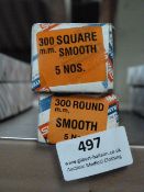 *Box of 5 300mm Round Smooth Files and a Box of 5