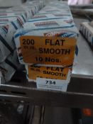 *Two Boxes of 10 200mm Flat Smooth Files