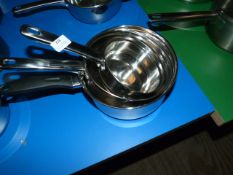 Three Stainless Steel Graduating Pans