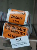 *Box of 5 300mm Round Smooth Files and a Box of 10