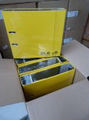 Four Packs of Three Lever Arch Folders (Lemon)