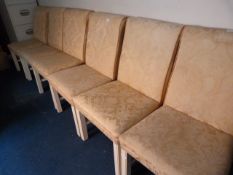 Six Upholstered Dining Chairs