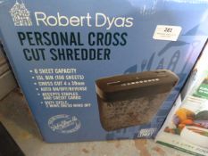 *Robert Dyas Personal Cross Cut Shredder