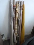 *Six Rolls of Assorted Fabric
