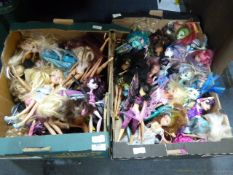 Two Boxes Containing Bratz Dolls
