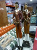 *Pair of Straits Decorative Golfing Figures