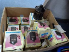 Box Containing Tea, Coffee and Sugar Canisters