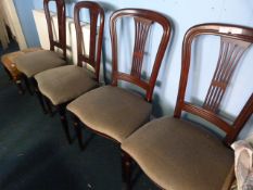 Four Upholstered Dining Chairs