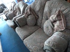 Floral Pattern Three Piece Suite