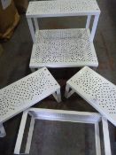 Four Small Metal Display Stands