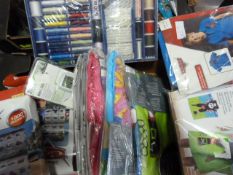 Box Containing Beech Ponchos, Blankets, Games, Clo