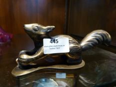 Brass Squirrel Door Knocker