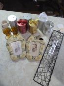 *Box of Frames, Candles, etc.